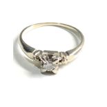 18ct white gold diamond ring weight 3g