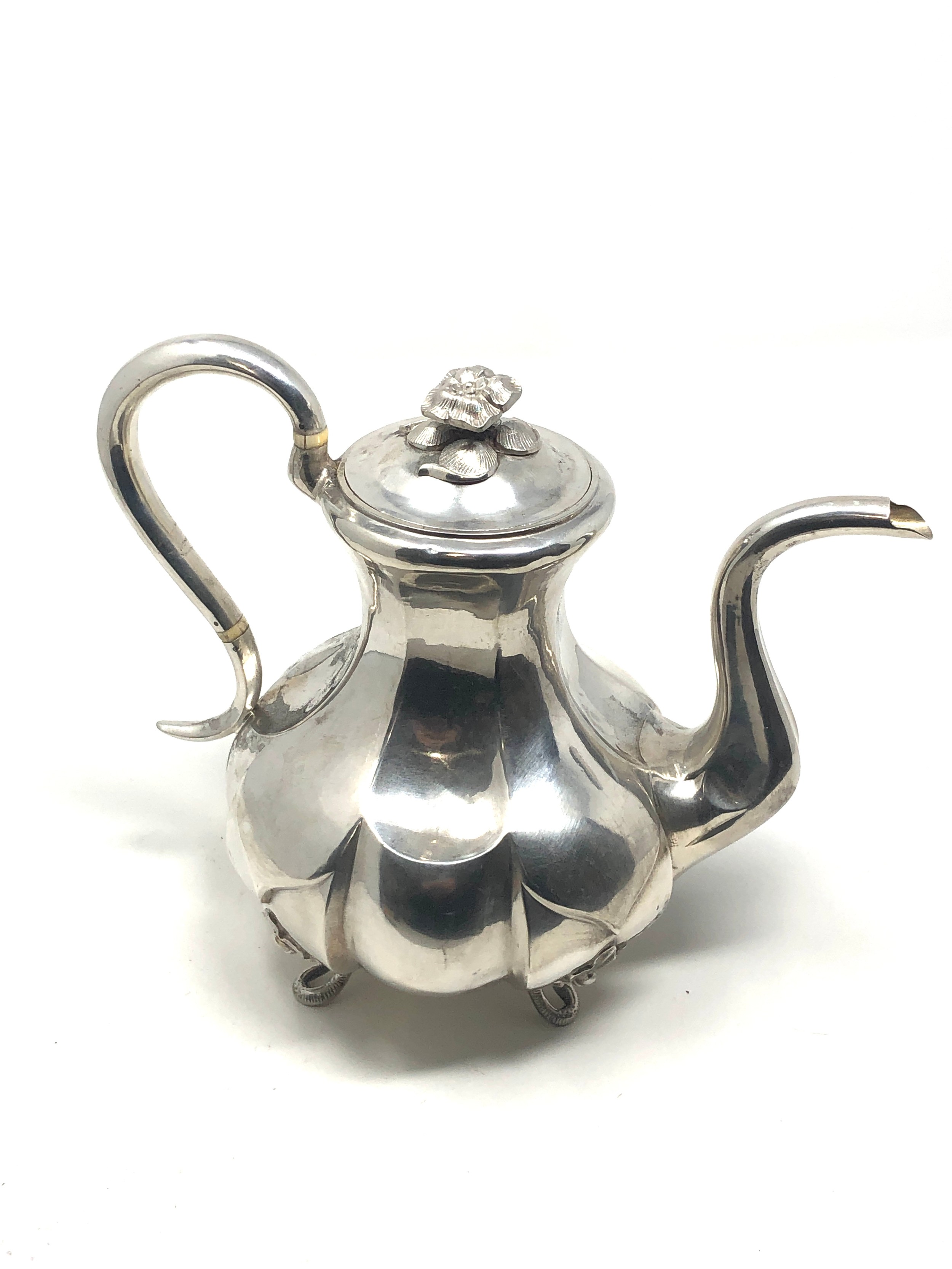 Antique Russian silver teapot weight 695g - Image 2 of 6