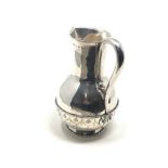 Victorian silver jug by John Hardman & Co Birmingham silver hallmarks With rope-twist borders and an