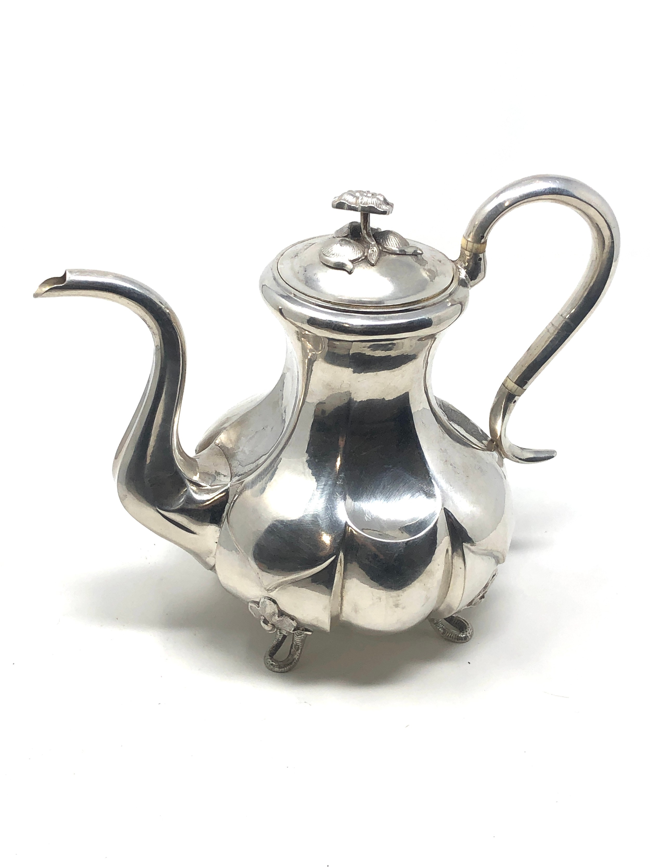 Antique Russian silver teapot weight 695g - Image 4 of 6