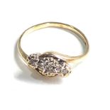 9ct gold diamond ring weight 2g