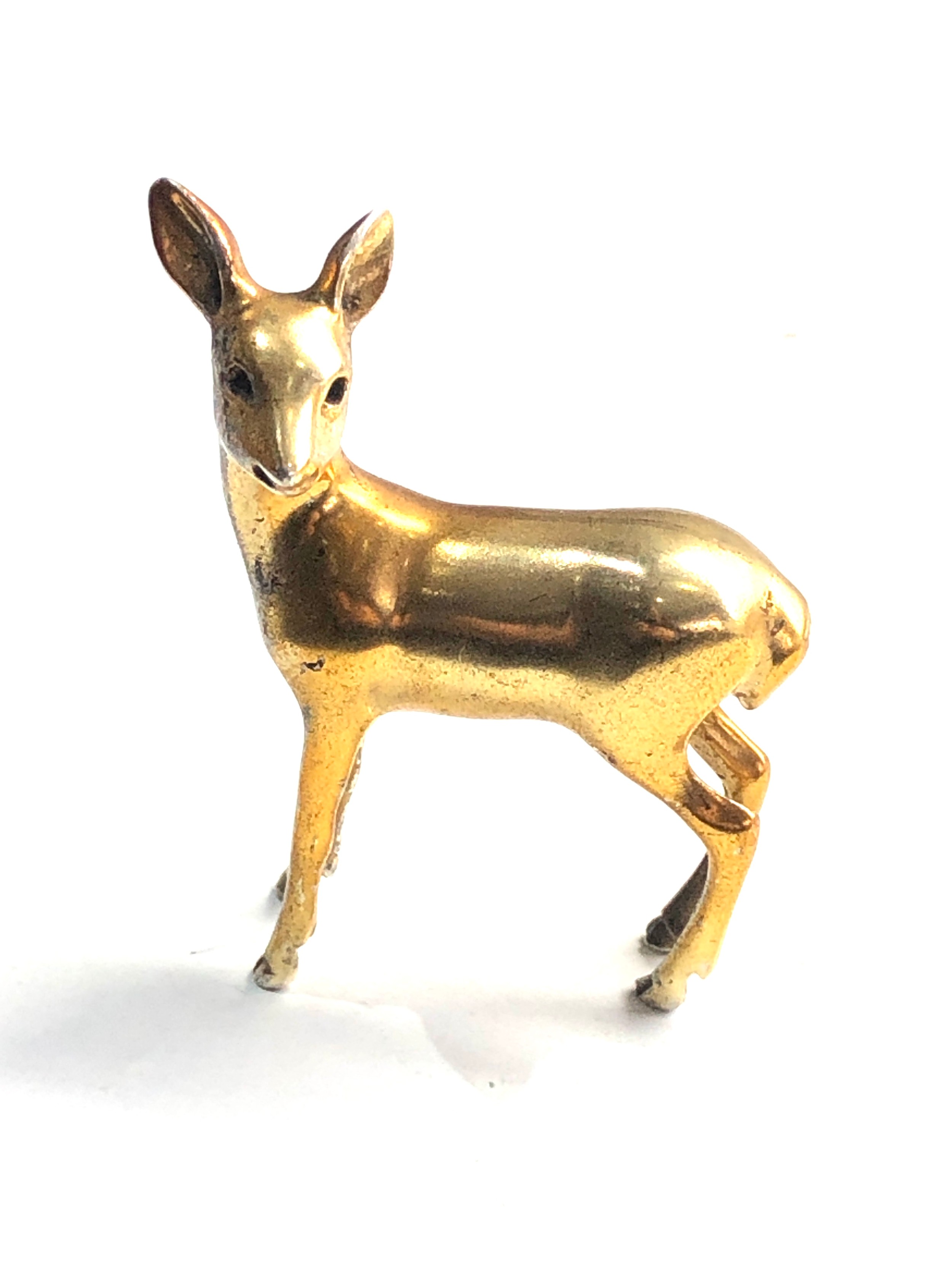 Miniature silver deer figure hallmarked 925