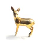 Miniature silver deer figure hallmarked 925