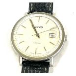 Gents lanco stainless steel wristwatch the watch is not ticking no warranty given