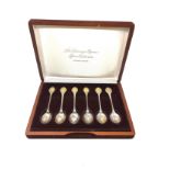 Boxed silver the sovereign queens spoon collection silver weight 151g