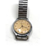 Vintage Jaeger lecoultre gents wristwatch stainless steel case will tick if put under pressure no