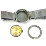 unusual Gents roamer wristwatch with concealed winder the bezel unscrews and movement & winder is