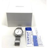 Boxed 2016 seiko gents quartz wristwatch 7n32-0dj0 in need of new battery no warranty given