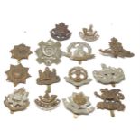 Selection of military cap badges