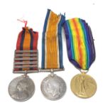 Boer war & ww1 medal group 5 bar QSA Medal to 37148 tpr a hogg 1st scottish horse ww1 medals named