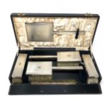 Boxed silver brush set