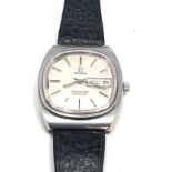 Vintage Omega seamaster automatic wristwatch in working order but no warranty given