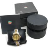 Vintage gents boxed Tag Heuer professional 200 meters wristwatch working order but no warranty given