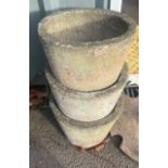 3 chimney caps, approximate diameter 11 inches