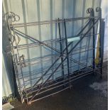 Pair of old farm gates, each gate measures approx 49"tall 59"wide