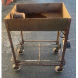 Forge industrial trolley measures approx 36" tall 27" wide 21"depth