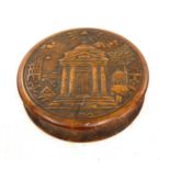 19th century masonic snuff / tobacco box a/f