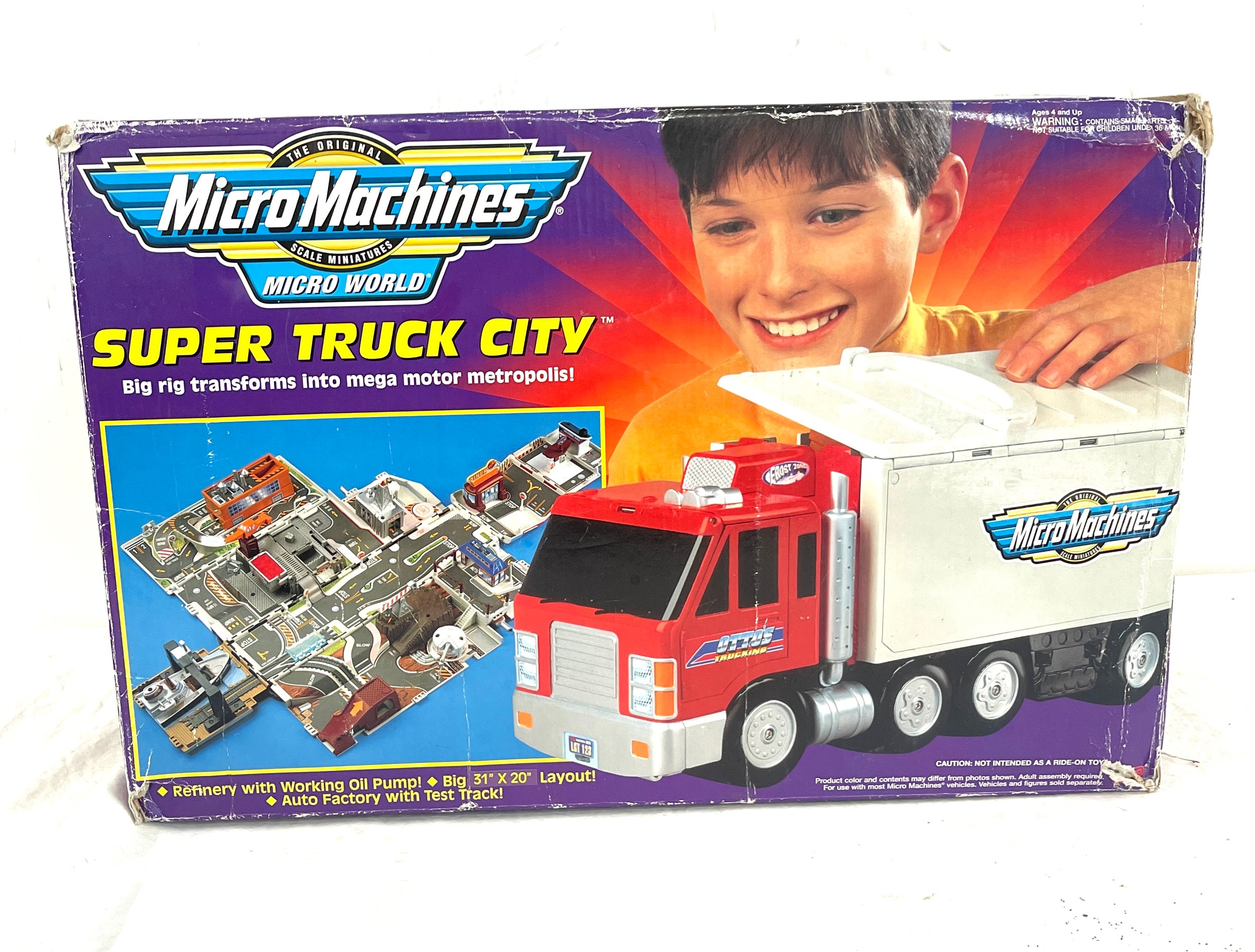 3 Micro machines, (2 in original boxes) , Super truck city, combat carrier, micro machines car - Bild 2 aus 3