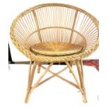 Wicker bedroom chair