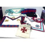 Selection of masonic aprons