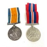 WW1 medal SE-12751 A.SUT.C.HOWES A.V.D, 1939 Defence medal with ribbon,