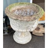 2 piece stone planter, height 25 inches, Diameter 22.5 inches