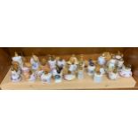 Large selection of pot perfume bottles, various designs / makers/ sizes