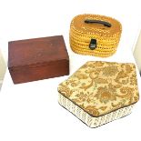 3 Sewing boxes and contents