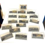 Selection of 16 Die Cast Model tanks to include LAV 25 national guard, Marder III, M4A3, etc