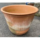 Large terracotta planter, approximate measurements Height 14 inches, Diameter 16 inches