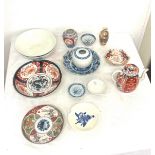 Selection of antique Chinese Japanese porcelain