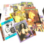 Selection of assorted vintage adult magazines