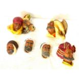 Selection of assorted chalk figures