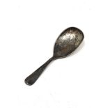 Antique silver tea caddy spoon Sheffield silver hallmarks