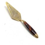 Vintage 9ct gold trowel bookmark measures approx 11cm long