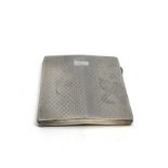 Vintage silver cigarette case weight 96g