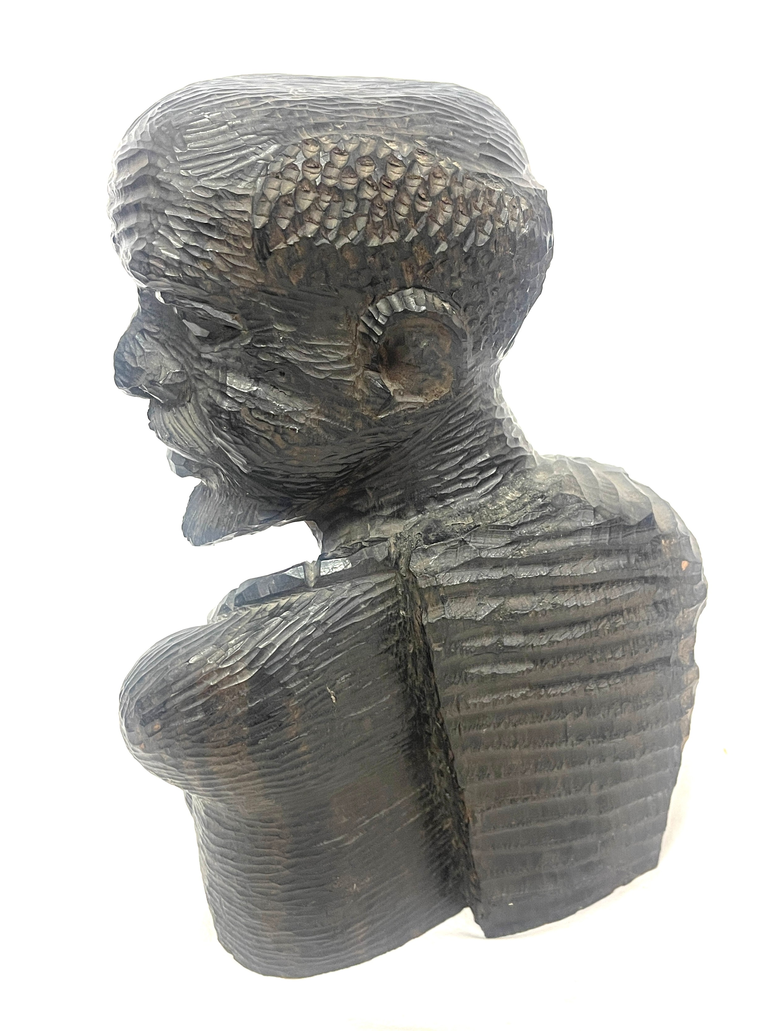 African carved bust, approximate height 27cm - Bild 3 aus 4