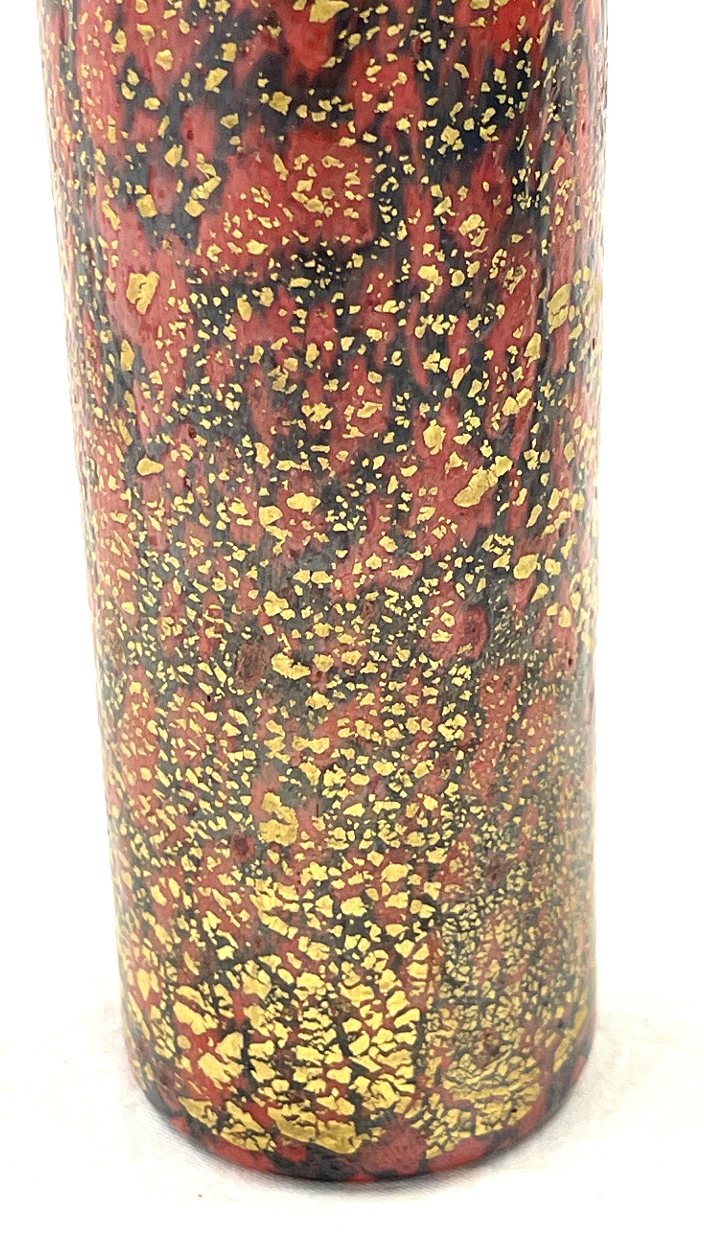 A very rare Isle of Wight Studio Glass 'Firecracker' cylinder vase, designed by Timothy Harris in - Image 7 of 7