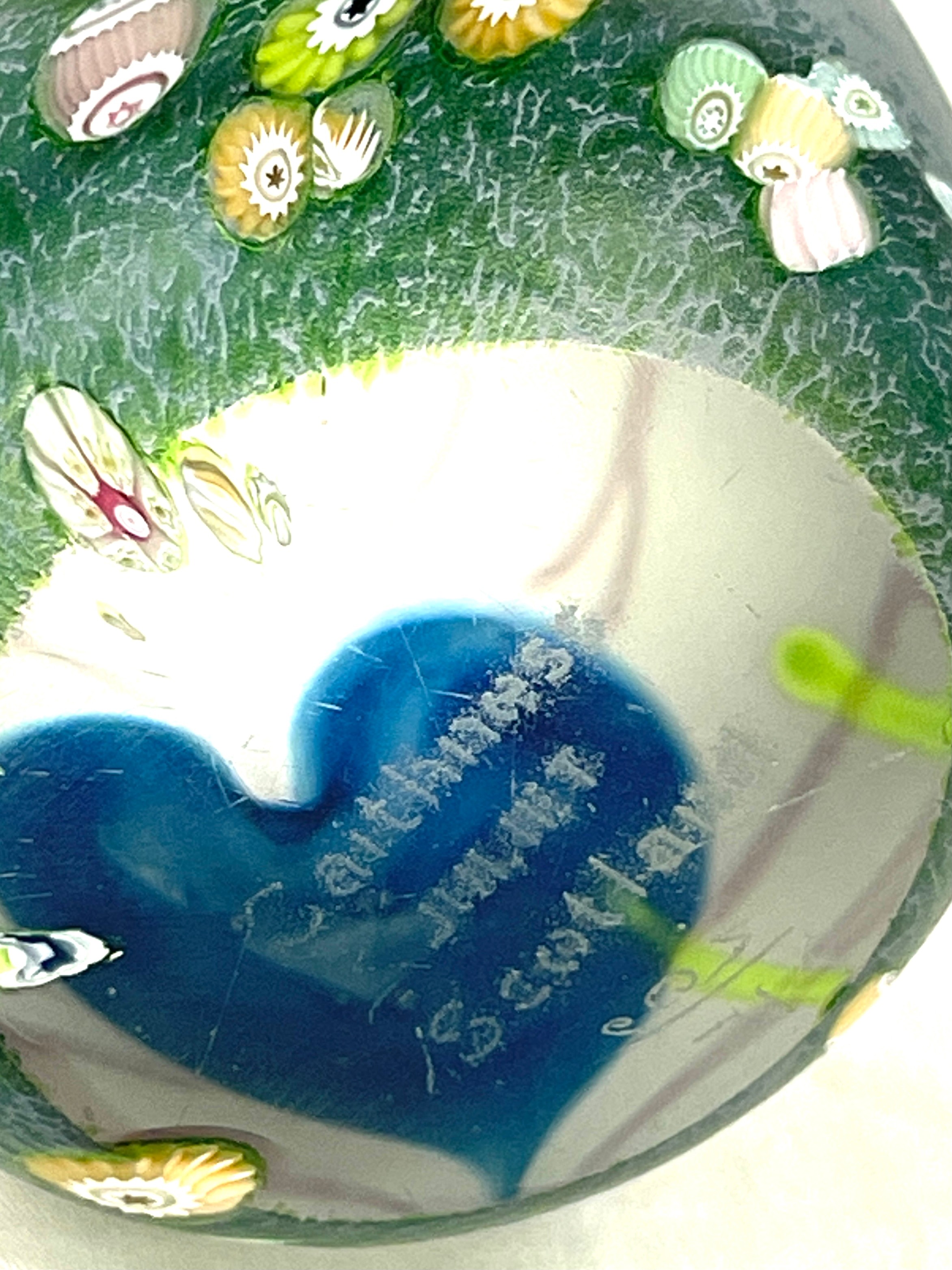 Signed satin glass Caithness Scotland Juliet paperweight, limited edition 12/500 - Image 5 of 6