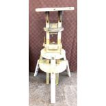 Vintage wooden artist stand, approximate measurements: Height 38 inches