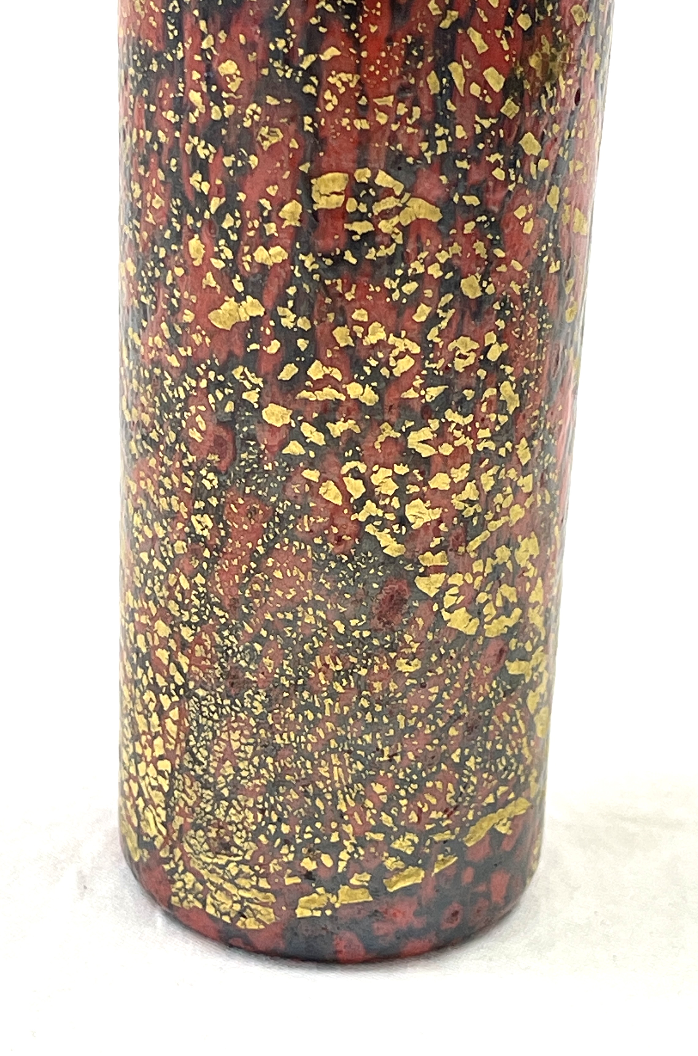 A very rare Isle of Wight Studio Glass 'Firecracker' cylinder vase, designed by Timothy Harris in - Image 3 of 7