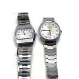 2 vintage gents sekonda wristwatches both working but no warranty given straps need attention