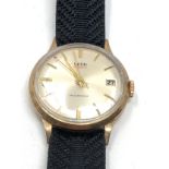 Vintage 9ct gold Smiths 21 jewel gents wristwatch in working order but no warranty given