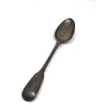 Large victorian silver basting spoon London silver hallmarks weight 176g measures approx 12ins long