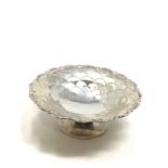 Vintage mappin & webb silver sweet dish measures approx 12.2cm dia weight 88g