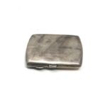 Silver cigarette case weight 82g