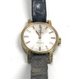 Omega Geneve ladies gold tone wristwatch watch is ticking