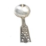 Continental silver spoon measures approx 18cm long weight 53g