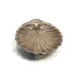 Silver clam shell dish Sheffield silver hallmarks weight 59g