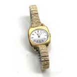 Vintage ladies Longines gold tone wristwatch in working order